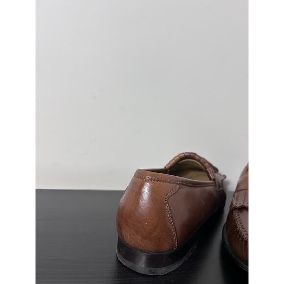 Johnston & Murphy Shoes Mens Size 11 Brown Leather Tassel Loafers Dress Classic main image 14
